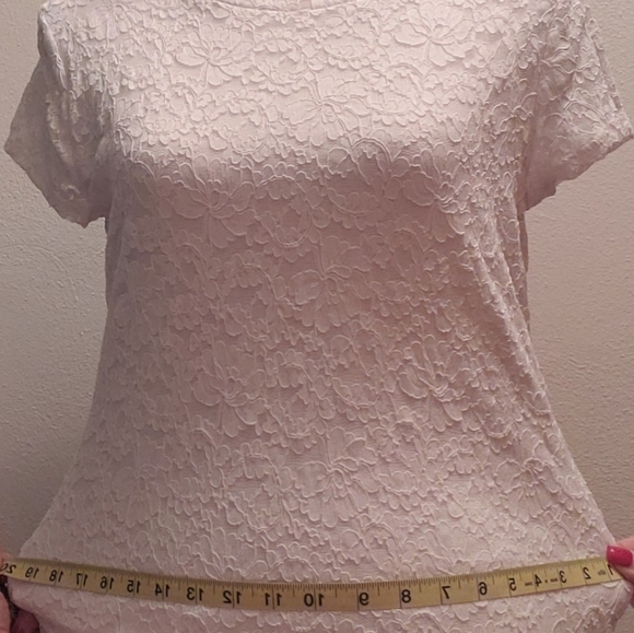 EXPRESS white lace top - Picture 10 of 10